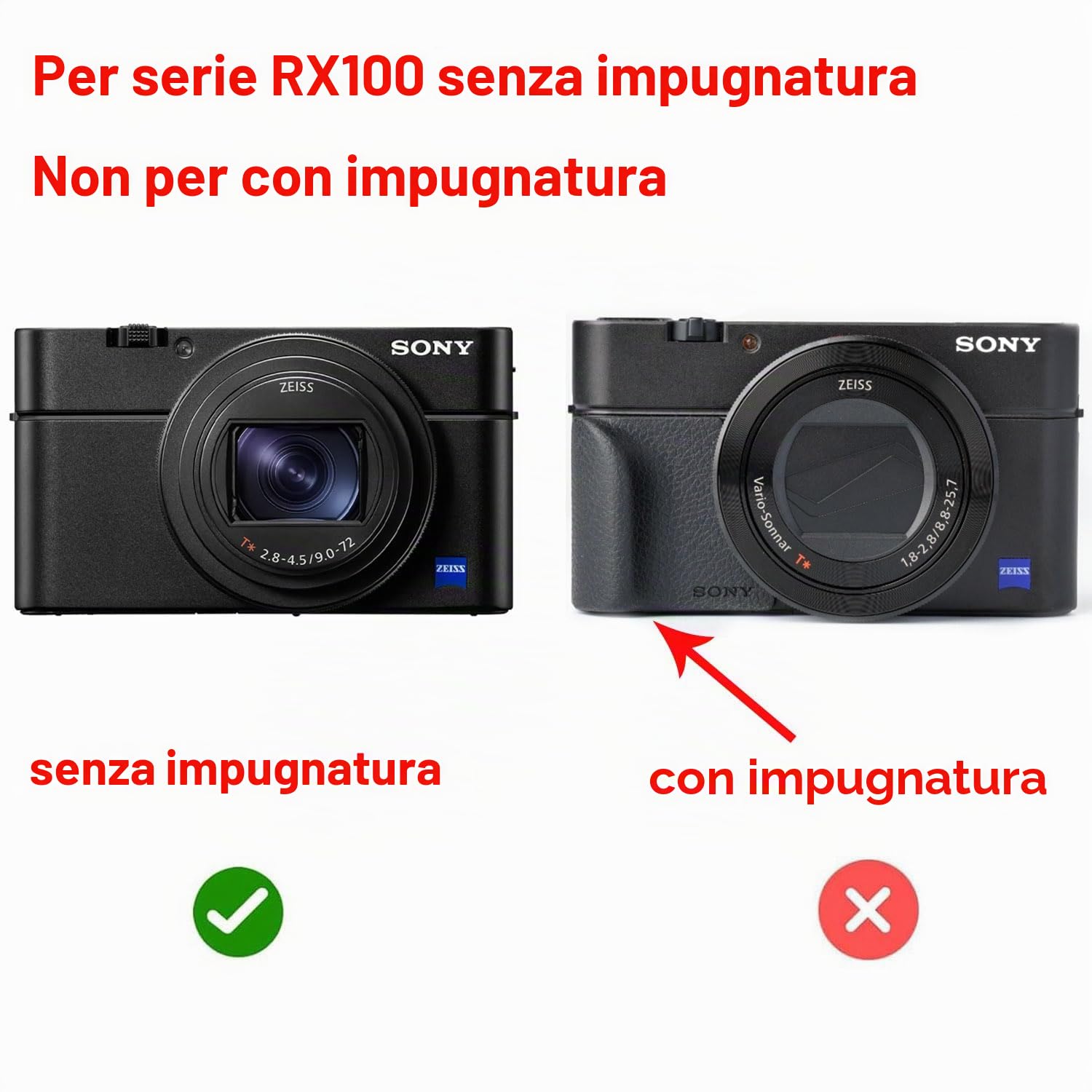 Borsa in pelle PU per fotocamera digitale, custodia per Sony RX100 RX100II RX100III RX100IV RX100VII RX100VIII M2 M3 M5 M6 M7 DSC-RX100 III RX100M3, con tracolla