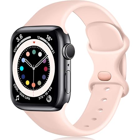 Epova Cinturino in Silicone Compatibile con Apple Watch 40mm 38mm 41mm,  Cinturini di Ricambio per iWatch SE Series 7 6 5 4 3 2 1, Rosa Sabbia,  Piccolo : Amazon.it: Elettronica