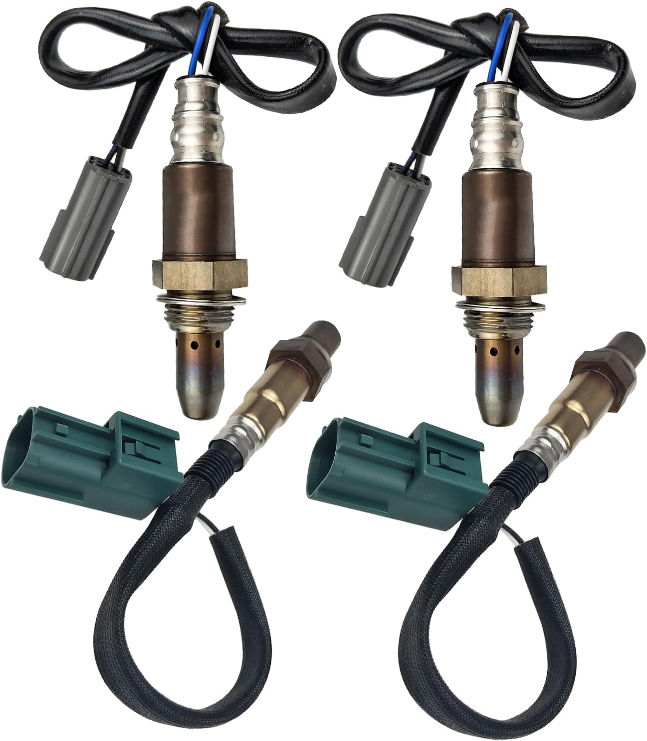 YWIM Replacement Upper and Lower Oxygen Sensors (4 pcs) for Nissan Titan V8 5.6L