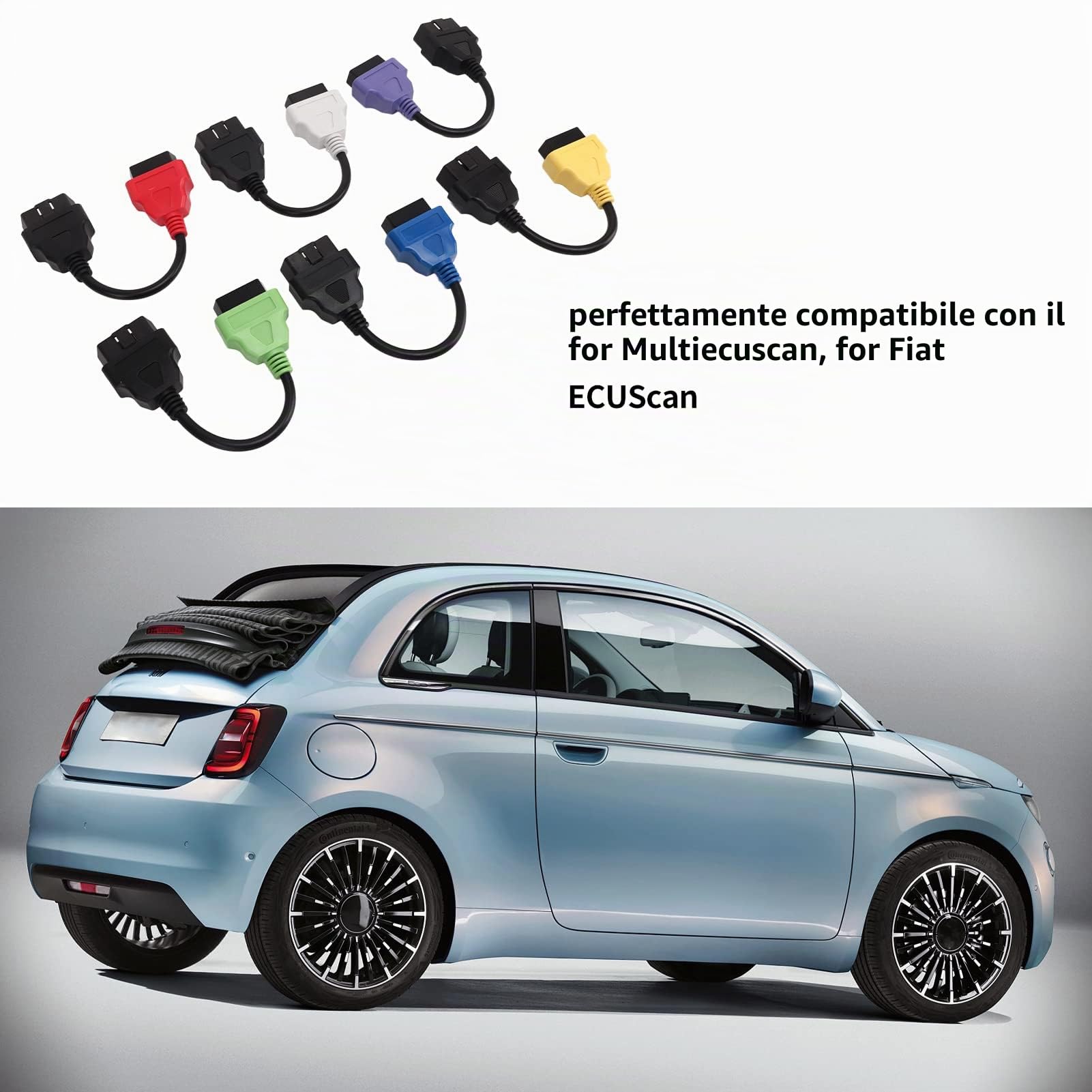 Per Cavo Adattatore, 6 Pezzi Per Cavo Adattatore OBD2 Sostituzione Cavo Strumento di Scansione ECU Diagnostica Per