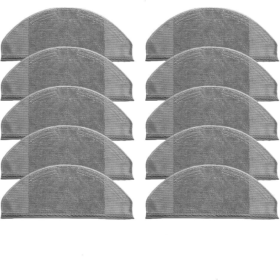 4 Pcs/10 Pcs Replacement Mop Cloths Compatible with Eufy RoboVac X8 Series Hybrid Robot Vacuum Cleaner Spare Accessories (Set B)