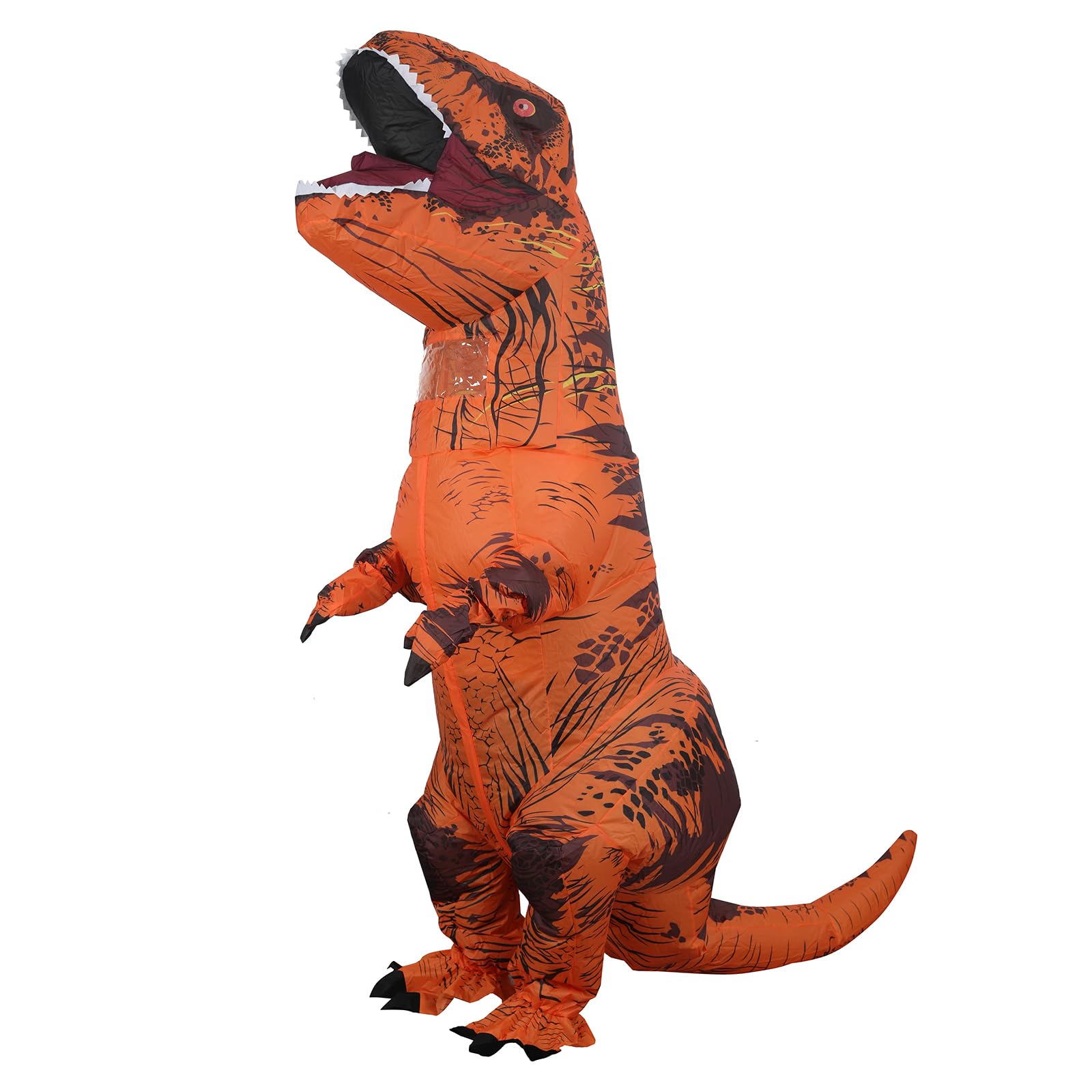 Blow Up Dinosaur Costume,Inflatable Dinosaur Costume for Adults,T Rex Costume for Halloween Party Costumes (Brown)