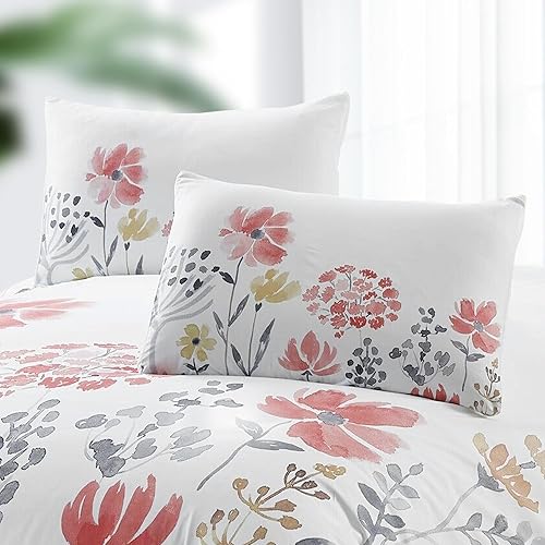 Miniatura 6 de Juego de edredón tamaño King - Juego de edredón de 3 piezas tamaño King, juego de edredón floral bohemio, juegos de ropa de cama tamaño King, juegos