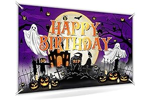 Avezzano Halloween Birthday Backdrop