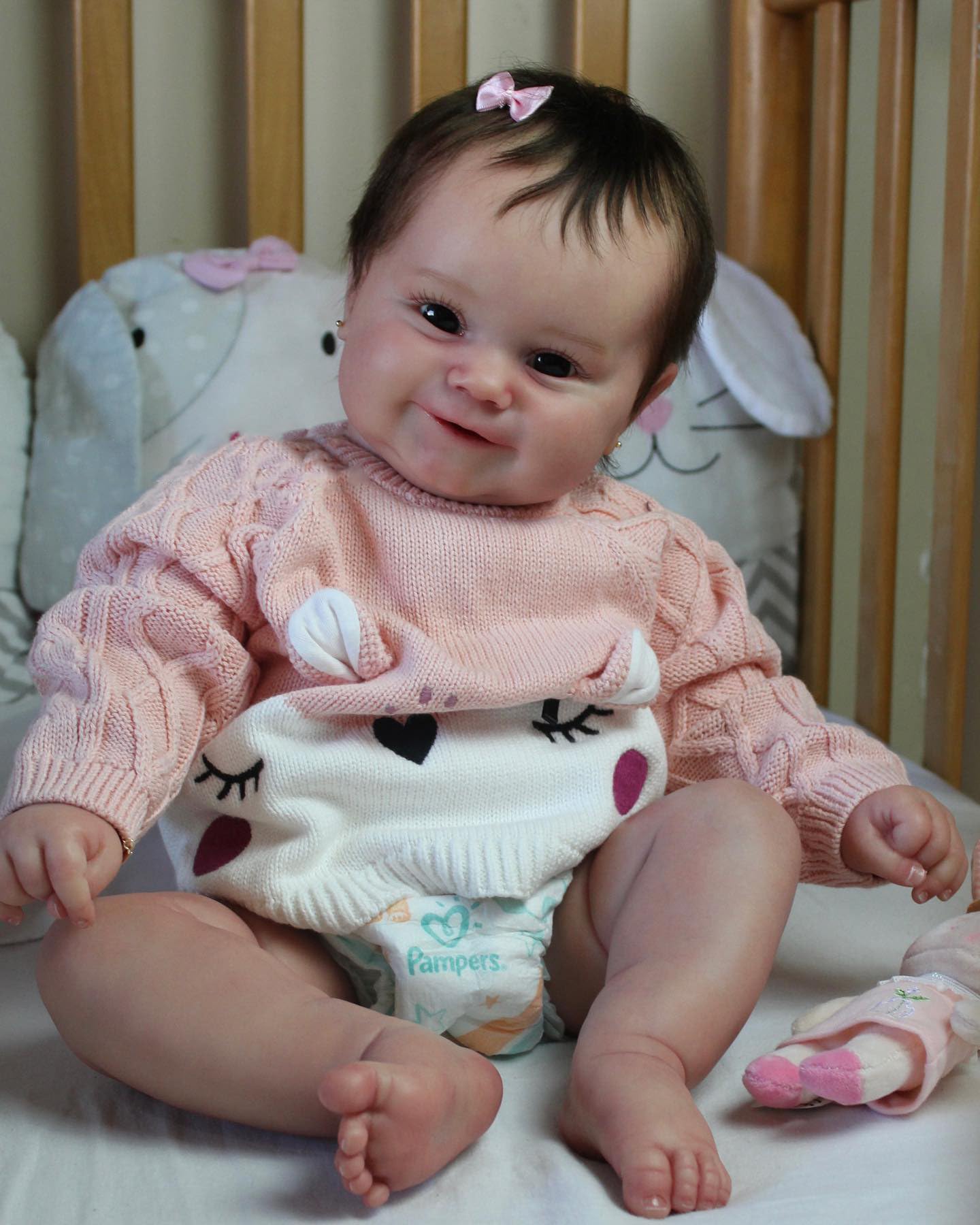 Poupée Reborn réaliste de 50,8 cm – Cheveux enracinés à la main, corps en coton doux, détails réalistes de bébé, pour les amateurs de poupées, à partir de 3 ans