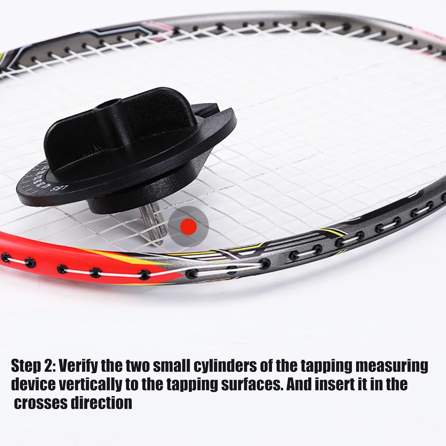 ラケットストリング圧力ゲージ &ndash; 精密測定メーター、耐久性のあるスポーツツール、正確なテンションリーダー、軽量グリップアクセサリー、