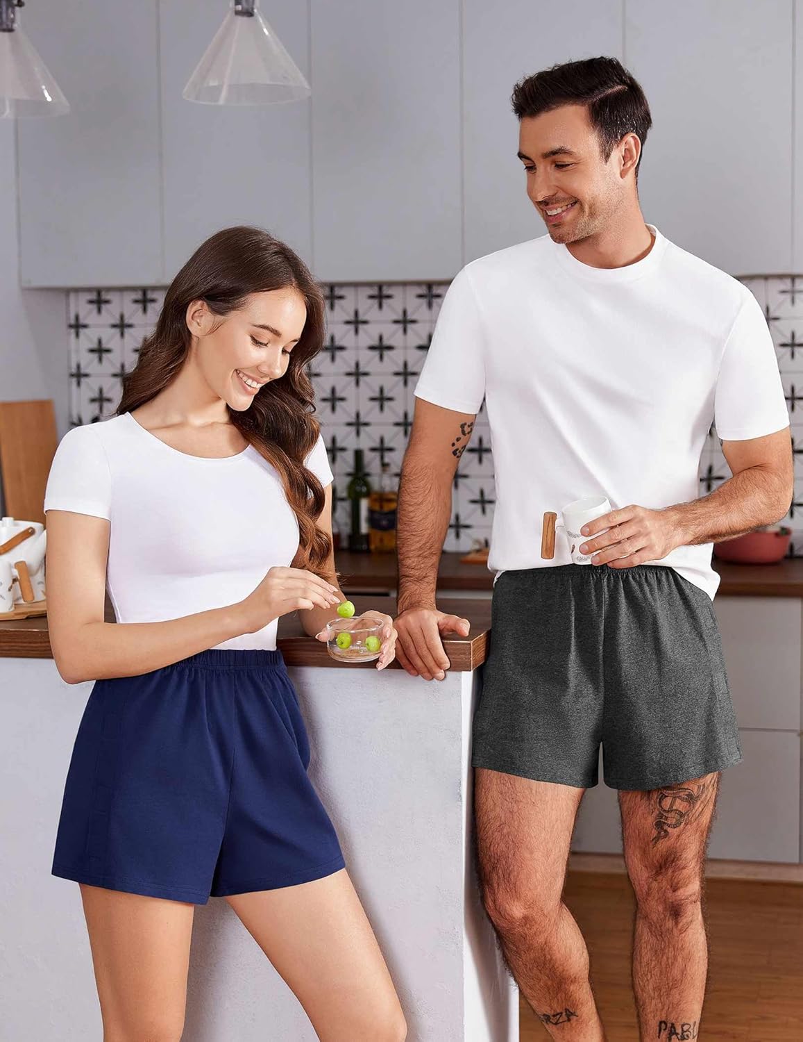 Deyeek Unisex Tear Away Shorts 3-inch Knee Hip Replacement Kit After Surgery Post Surgery Cotton Shorts Without Pocket - Image 6