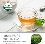 Soeos Organic White Tea Bags, 6.3oz (180g) 100 Count, Floral Aroma & Smooth Taste, Loose Leaf Tea Bags for Hot or Iced Tea, Everyday Brewing.