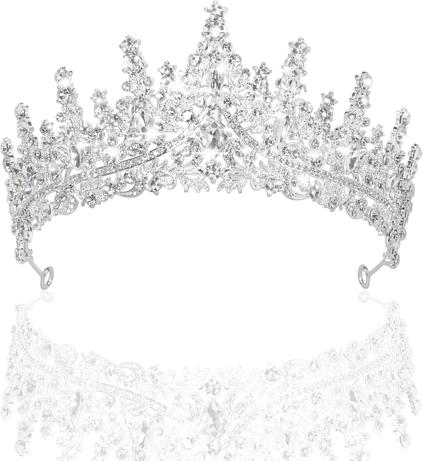 YUNAI Crown Tiaras for Women, Crystal Birthday Crown for Wedding Party Prom