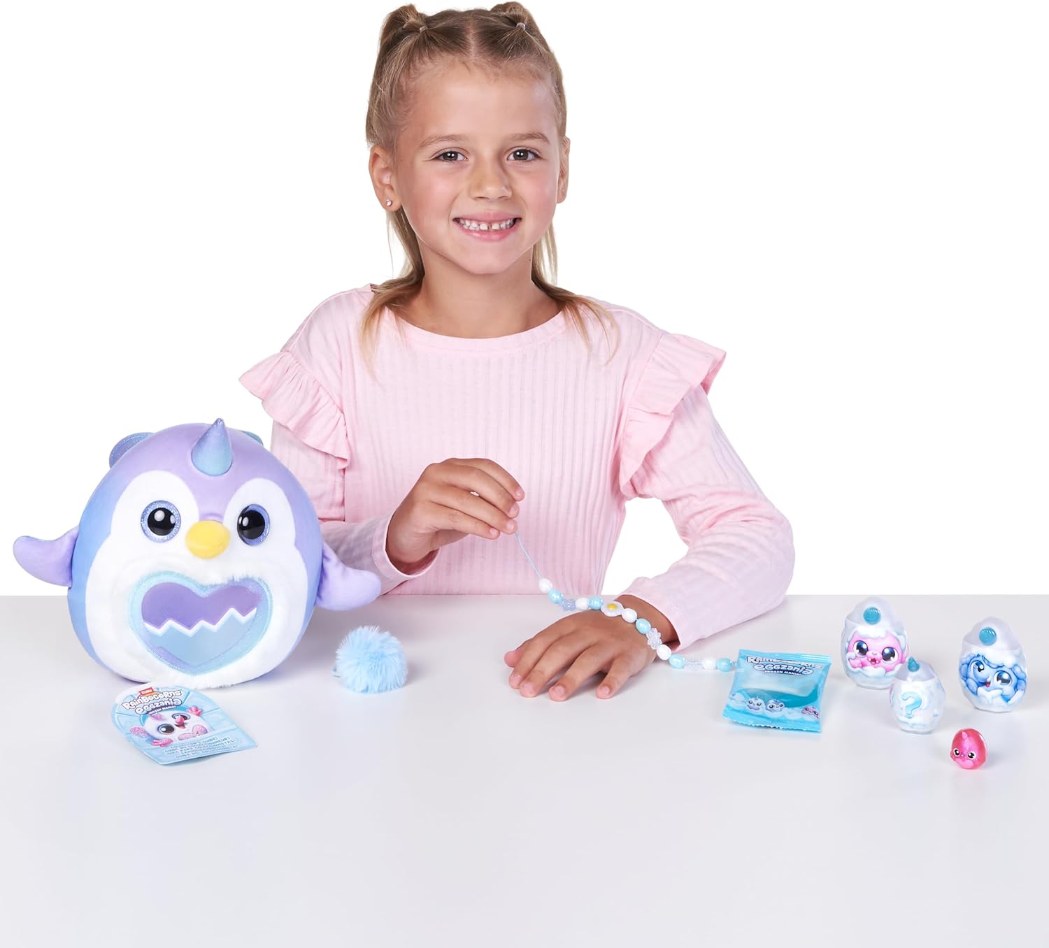Rainbocorns Eggzania Frozen Mania by ZURU, Collectible Plush Toy for Girls 3+ (Penguin, Frostine)