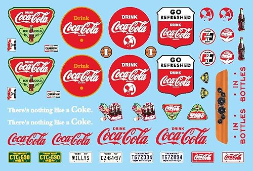 Miniatura 5 de AMT Willy's Coca-Cola Pickup Gasser 1940 - Kit de modelo de camioneta a escala 125 - Vehículo vintage para construir para niños y adultos