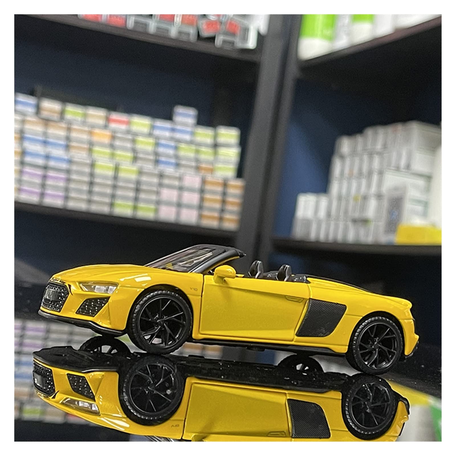 Amazon | 1:18 Audi R8 Spyder コンバーチブル スーパーカー 合金車