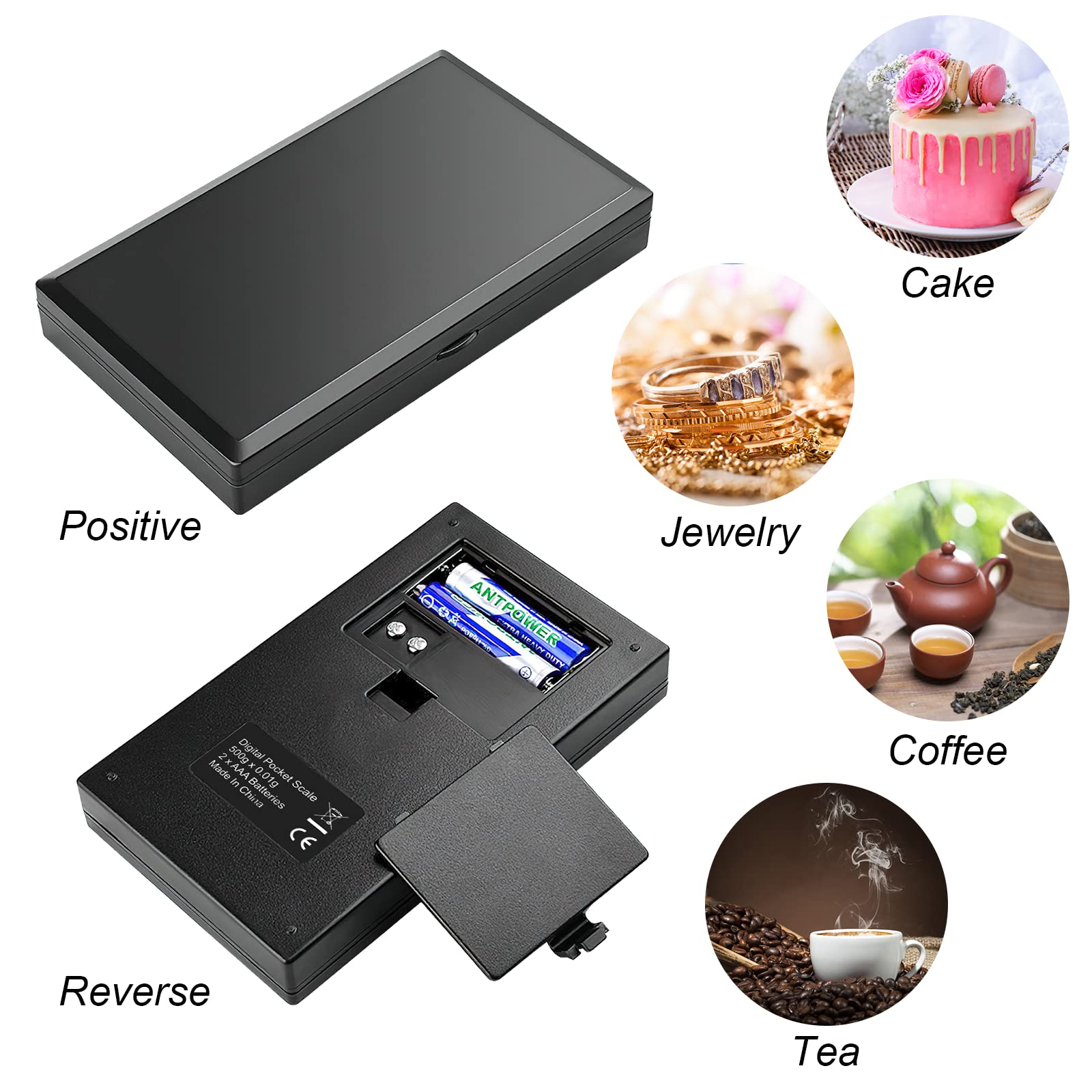 Mkitnvy Bilancia di Precisione 500g/0.01g Portatile Bilance per Gioielli(7 Unità),Bilancia Digitale con Display LCD Retroilluminato【Funzione Tara】,per Cucina/Caffè/Gioielli/Farmaci(2batterie incluse)