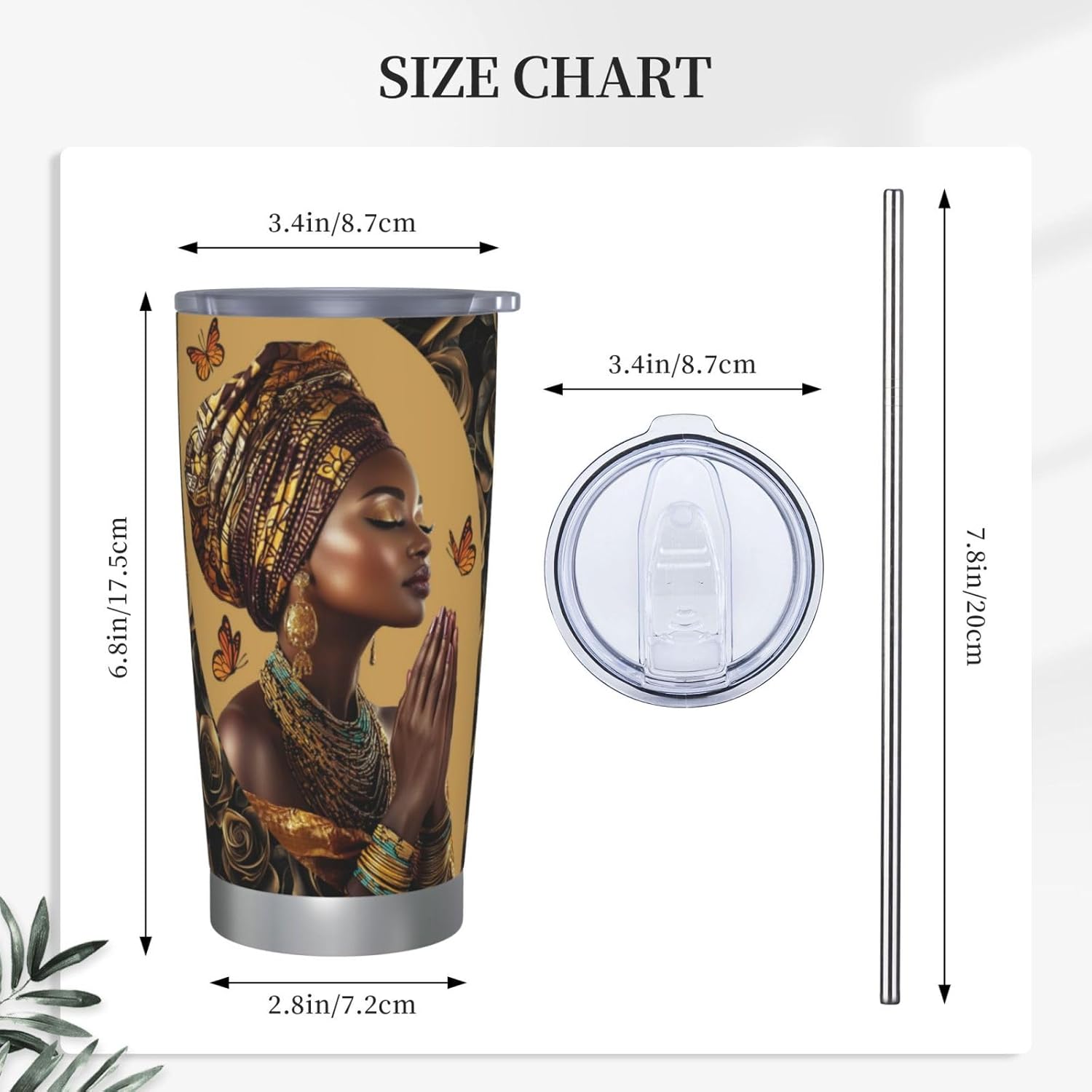 Christian Gifts for Women Faith Tumbler 20oz, African American Black Women Inspirational Religious Stainless Steel Travel Mug, Spiritual Bible Prayer Birthday Gift - Image 5