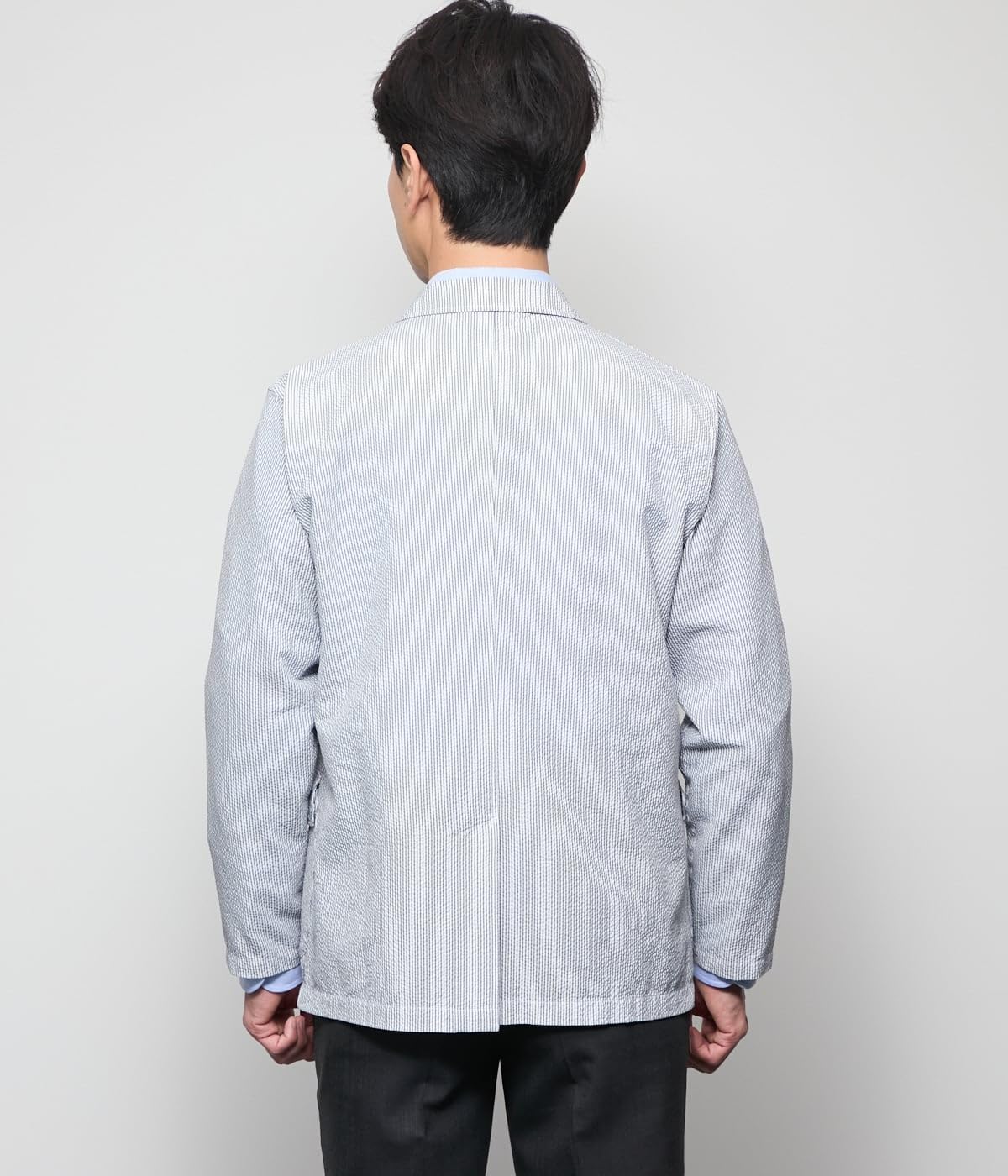 [ニューヨーカー] ジャケット 【撥水・ウォッシャブル・ストレッチ】 コードレーンサッカー カミーチャジャケット メンズ