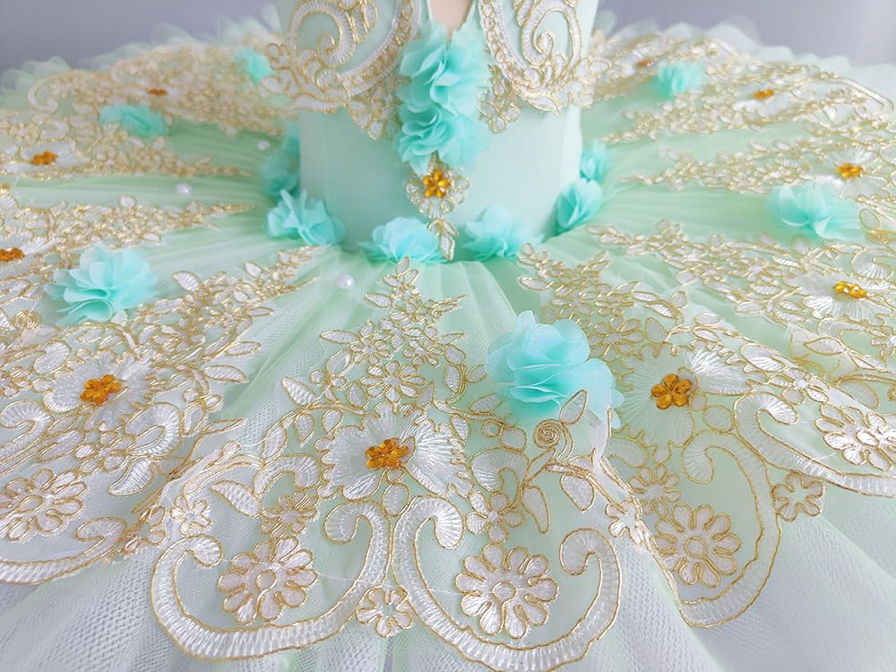Abito da Balletto per Ragazze, Gonna da Danza Principessa per Bambini con Tulle A Strati Costumi Professionali per Donne Bambini E Ragazze per Compleanno E Spettacolo