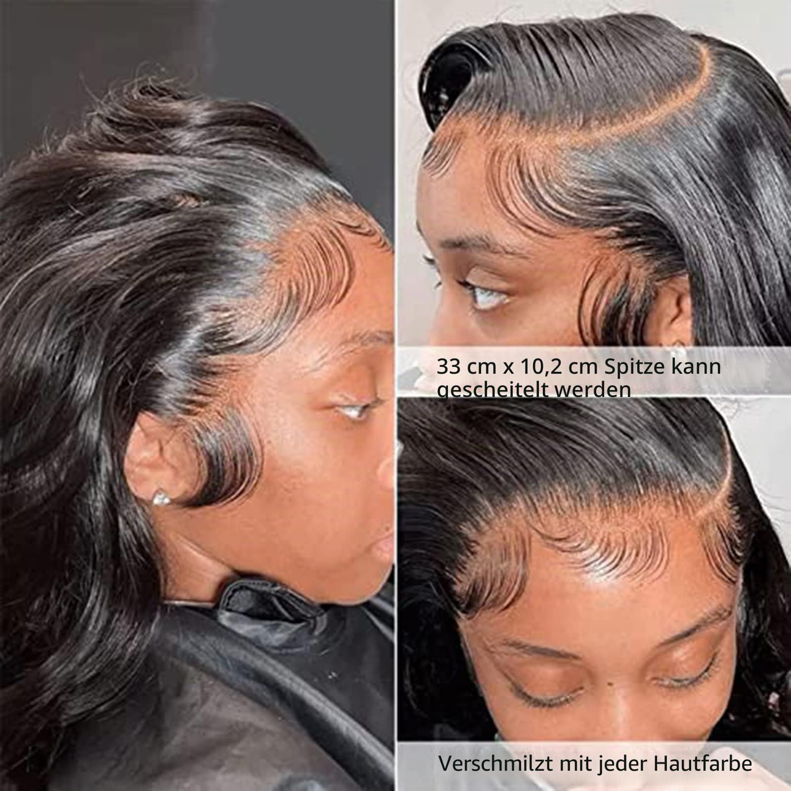 13x4 Lace Frontal Closure 100% Echthaar Remy Hair 12 Zoll (30 cm)