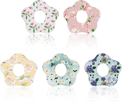 30PCS Over Patches Waterproof for Dexcom G7, CGM Adhesive Sensor Covers Tape Stickers with Hole, Pre-Cut Sensor Covers Accessories for Dexcom G7, Hypoallergenic Breathable Long Stay, Oval Floral