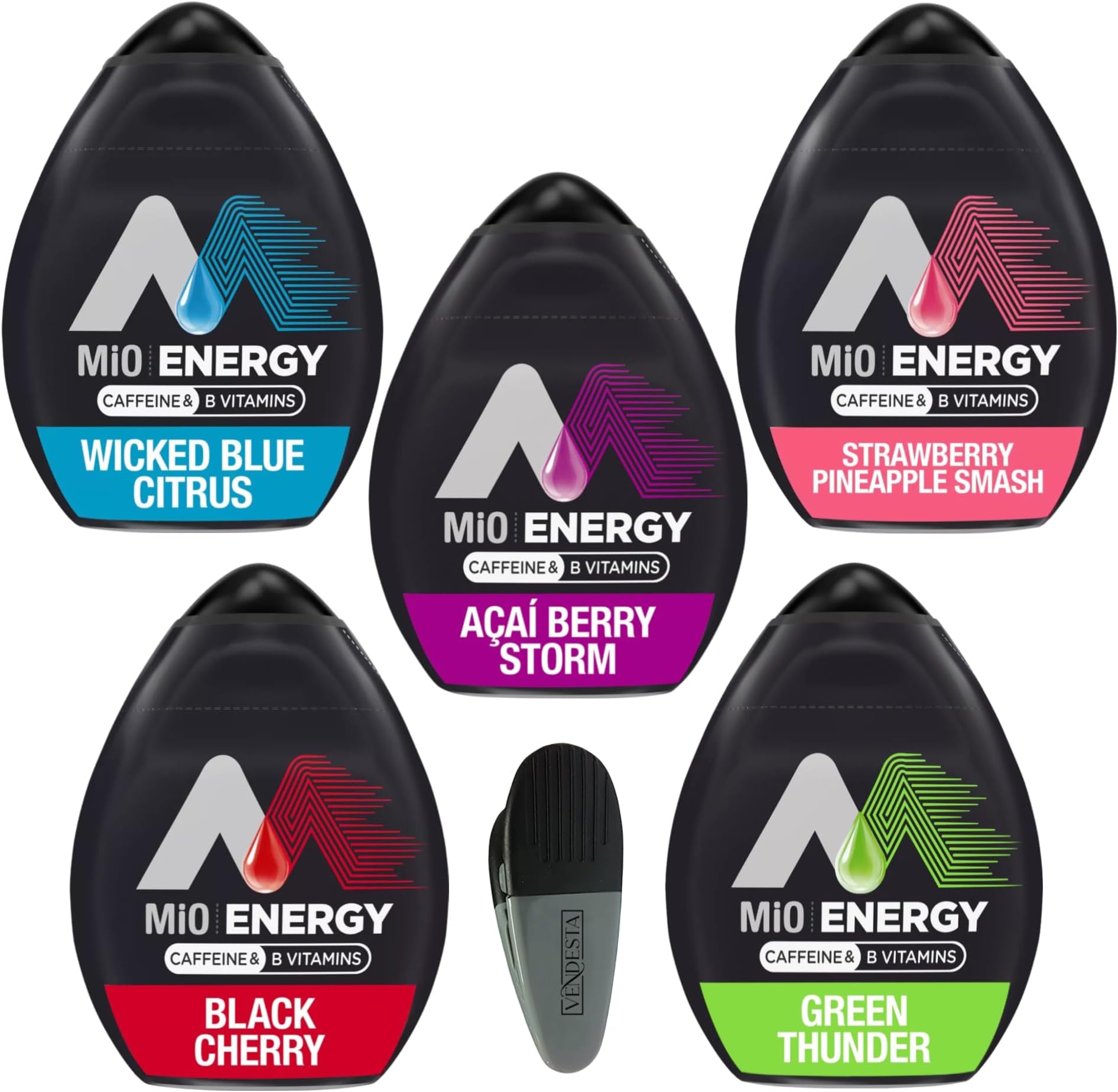 MiO Energy Variety Pack Liquid Water Enhancer Drops, Mio