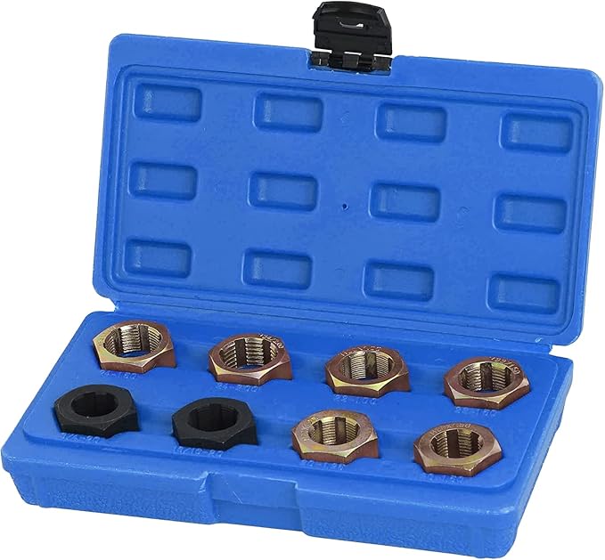 VKALTUL 8pc Axle Spindle Rethreading Tool Set, Thread