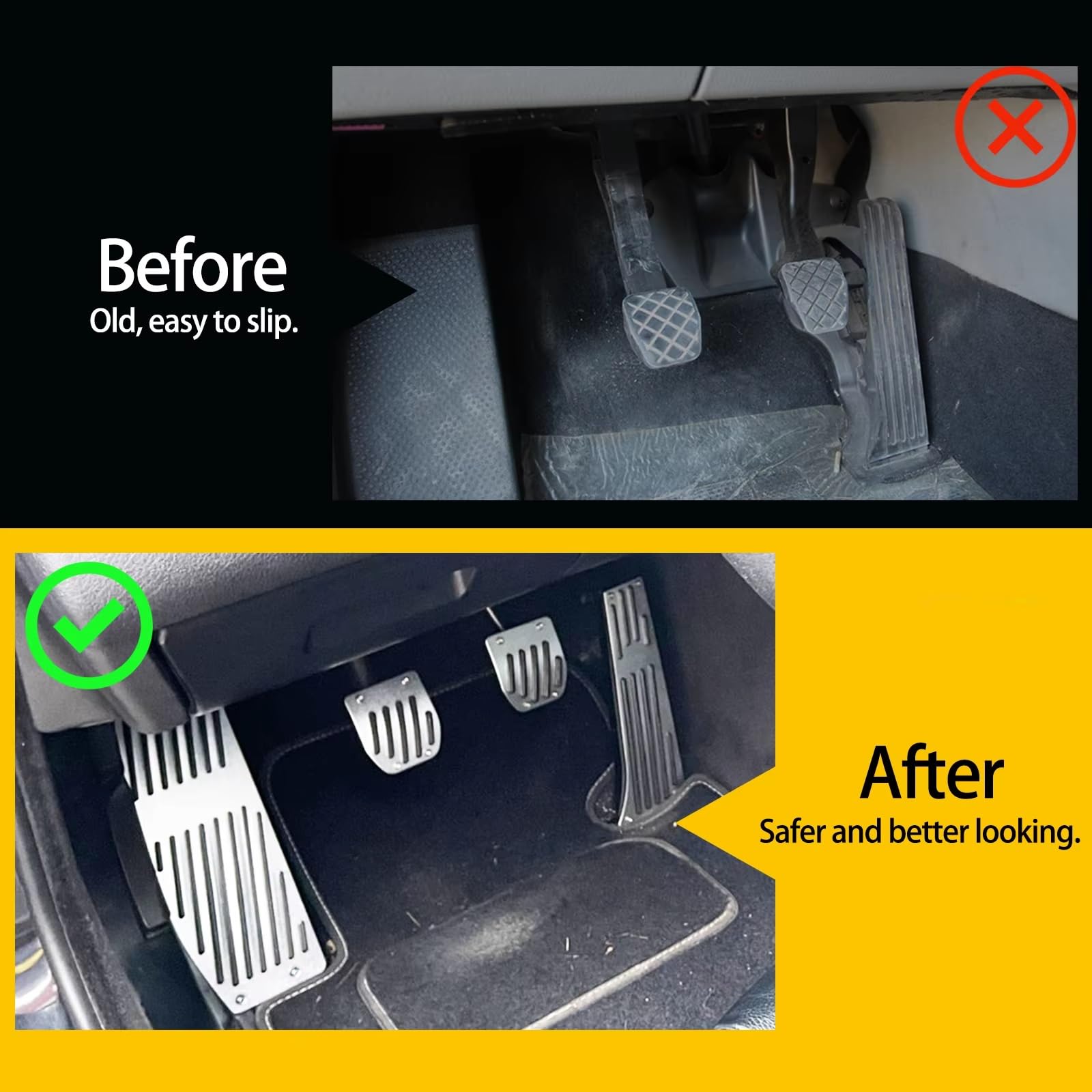 Pedale Freno Frizione Per BMW Serie 1 3 5 6 7 Copri Pedali Freno Frizione | Pedale poggia frizione freno a gas MT AT