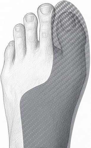 Miniatura 5 de Mortons Extension - Plantilla ortopédica de fibra de carbono muy rígida, 1 par, puntera de Morton, puntera de césped, Hallux Limitus, Hallux