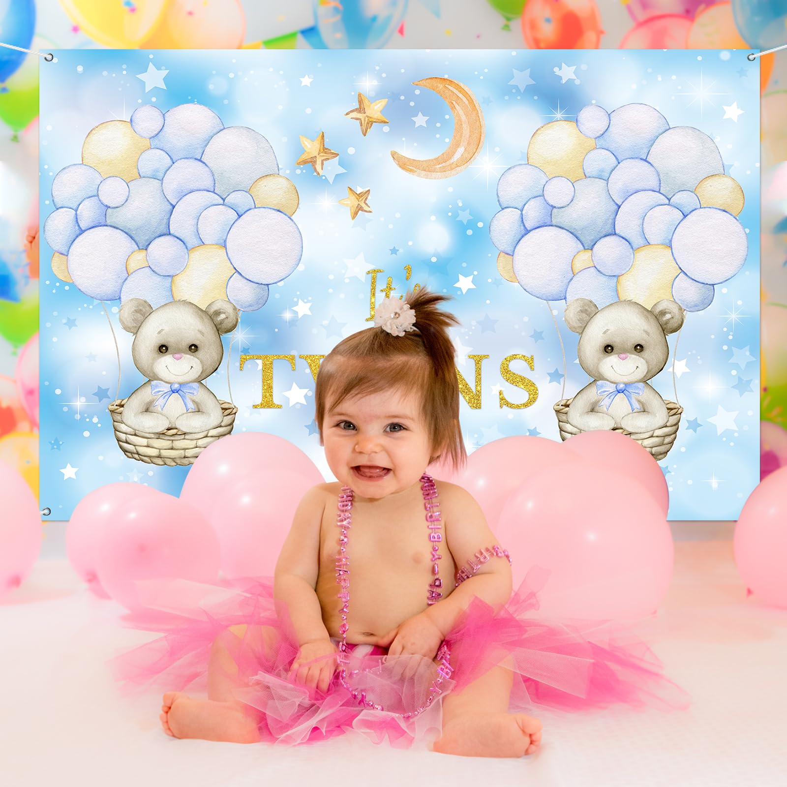 „It’s A Double Celebration“ Banner – Geburtstagsdeko Für Geschwister & Gemeinsame Partys