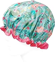 Vista 6 de Wrapables® Elegantes gorros de ducha impermeables de doble capa (juego de 4), llamas y diversión oceánica