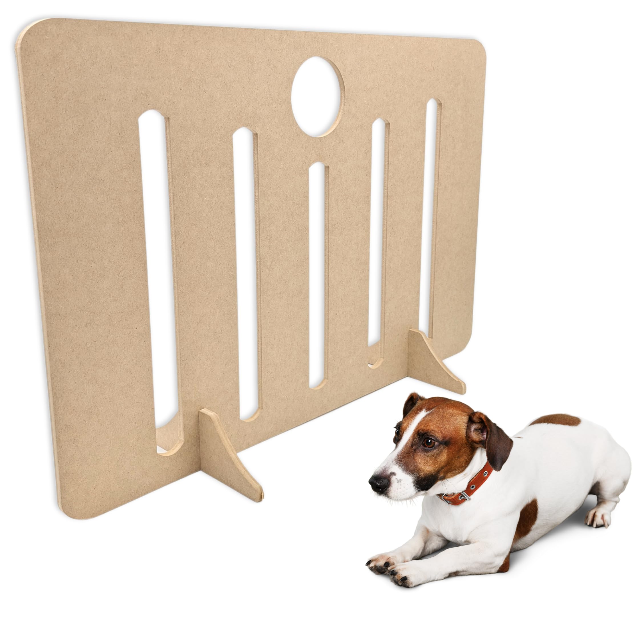 See-Through Wooden Pet Stopper Dog Barrier Gate for Stairs Freestanding Dog Stopper for Stairs, Indoor No drill dog stopper board wooden dog (60cm x 80cm (HxW))