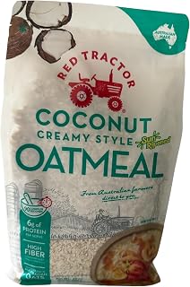 Coconut Creamy Style Instant Oatmeal – Australian Made, High Fiber & Protein, Quick 90-Second Cooking, 12 Servings, 100% Natural Breakfast Cereal