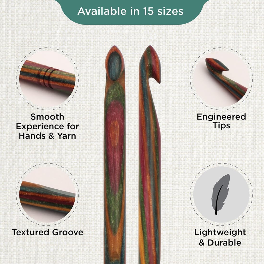 KnitPro Symfonie Single Ended Crochet Hook | 5.50mm
