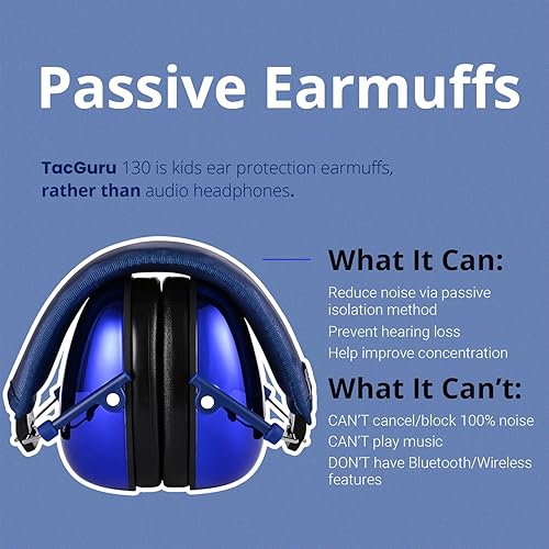 Miniatura 2 de TacGuru Edición de 130 piedras preciosas - Protección auditiva para niños para ruido - Clasificación de reducción de ruido de 23 dB