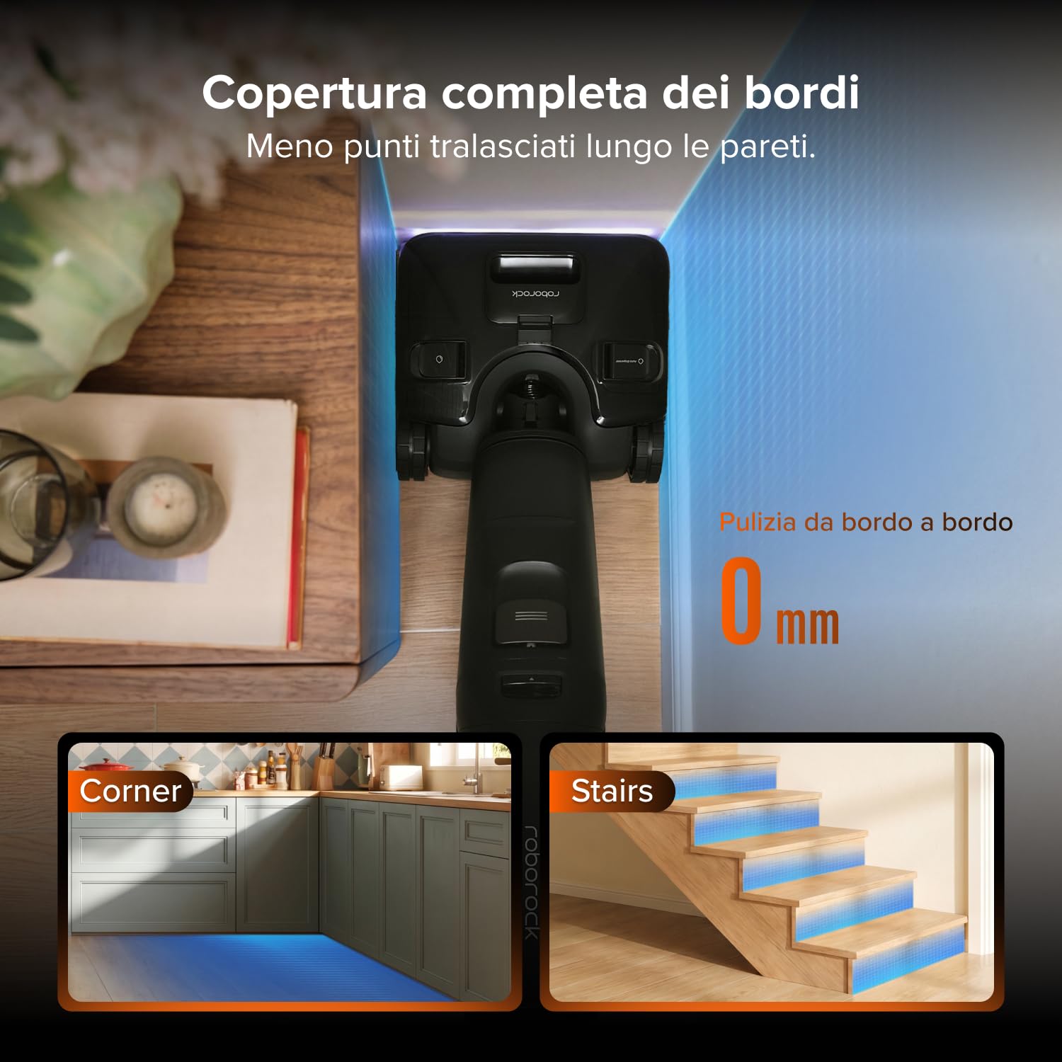 roborock F25 Steam Aspirapolvere Lavapavimenti a Vapore Senza Fili | Aspirazione 25 kPa,Lavaggio ad Alta Temperatura 95°C, Snodabile a 180° Piatto, Autonomia 80 Min,Anti-groviglio capelli
