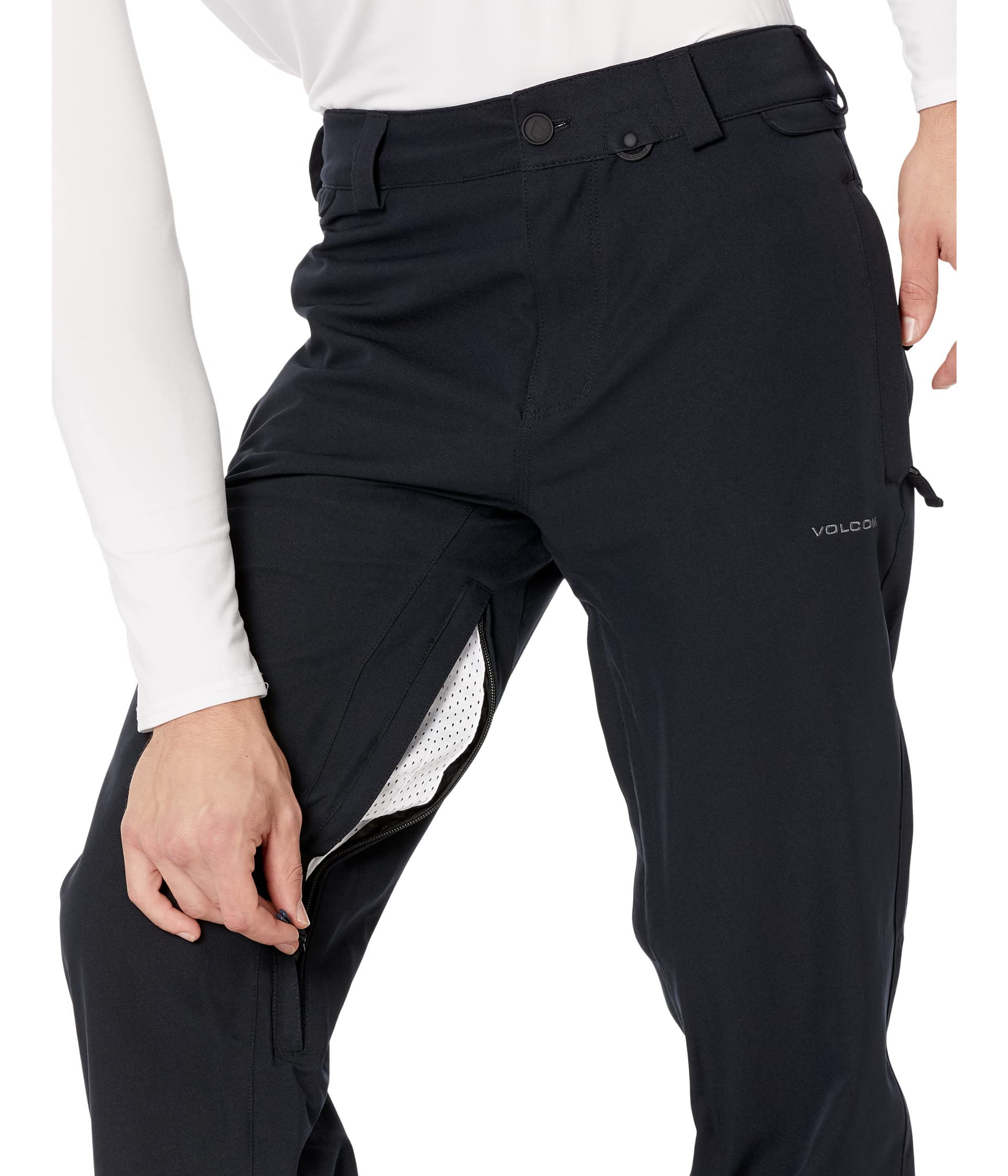 Volcom Herren Frickin Relaxed Fit Chino Snowboard Ski Pant Hose (1er Pack)
