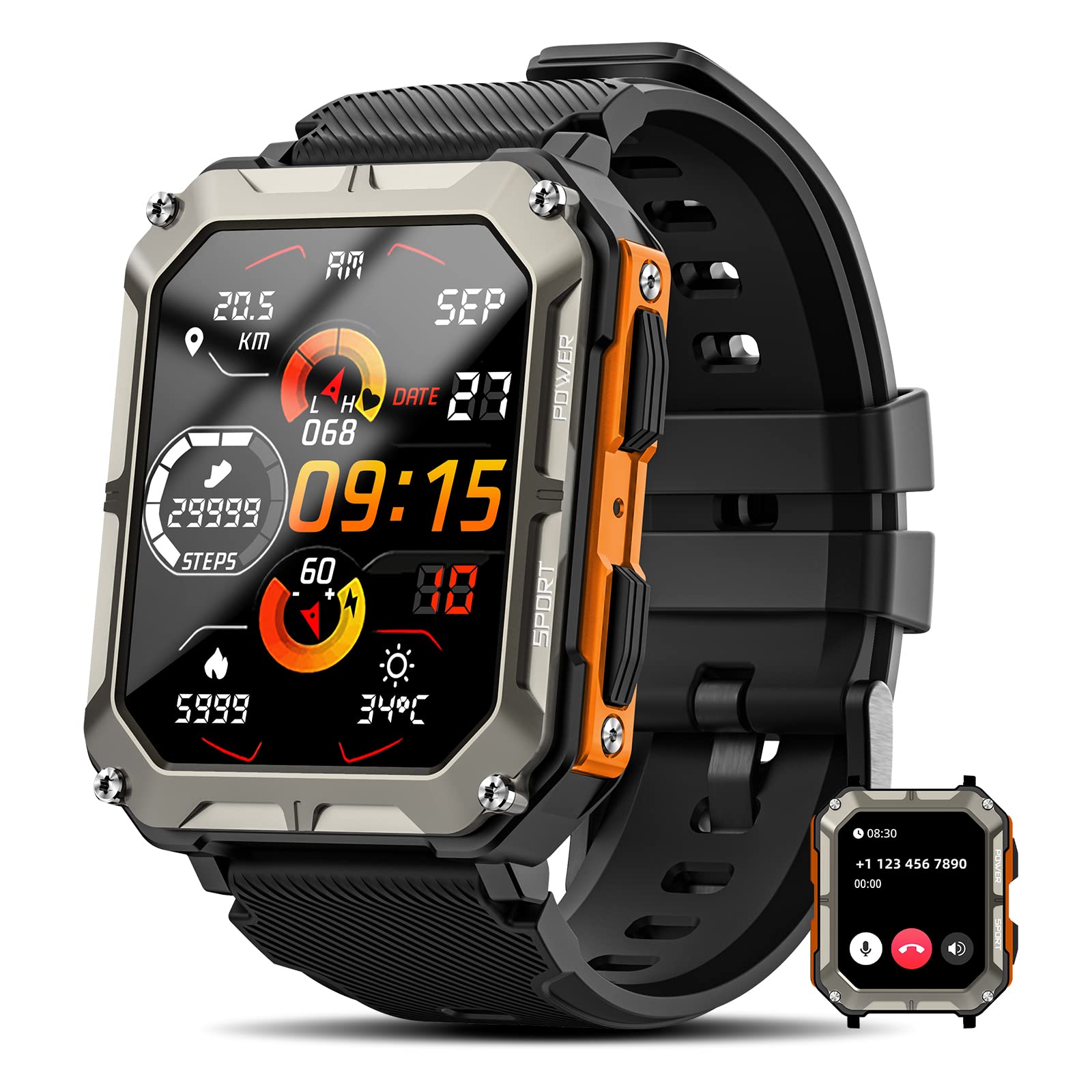 DEKELIFE Military Smart Watch