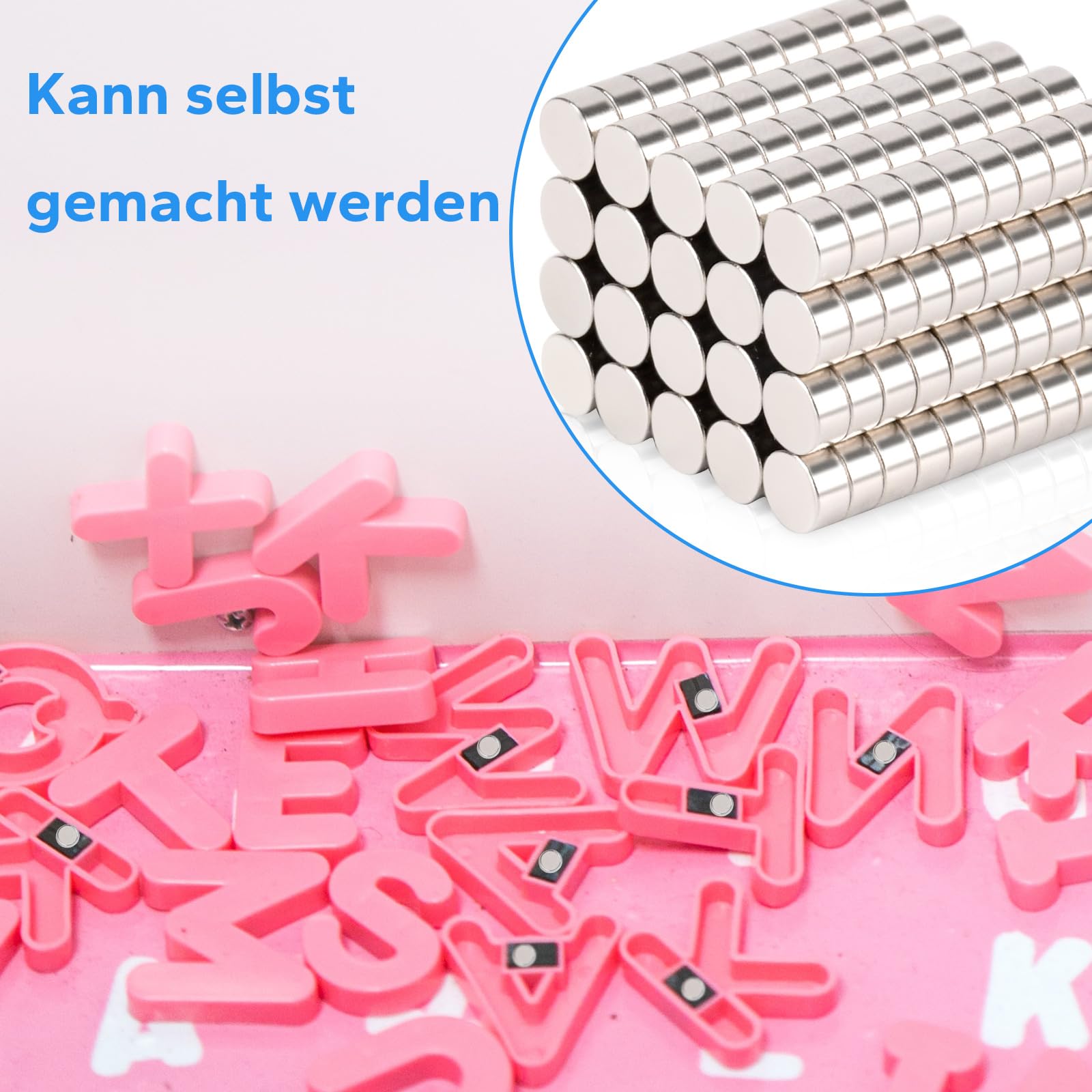 50 Magneti Al Neodimio 5x1 Mm - Piccoli Dischi Magnetici Per Lavagne, Ufficio E Casa - Foto 8