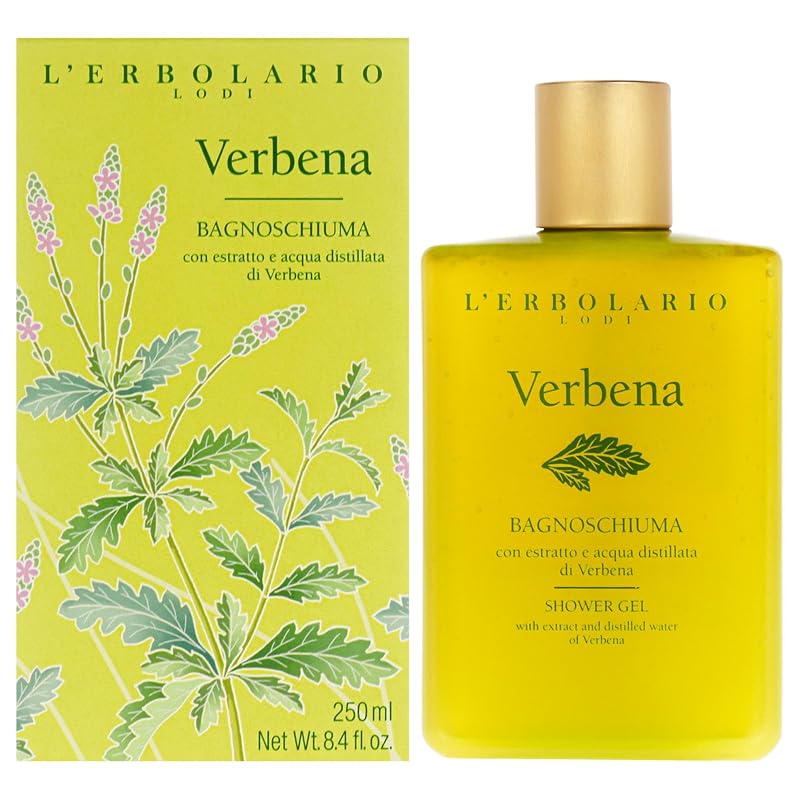 Gel de banho L'Erbolario Verbena com fragrância cítrico-floral – 250 mL