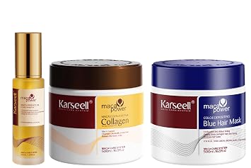 Karseell Blue Hair Color Depositing Mask Collagen Hair Treatment