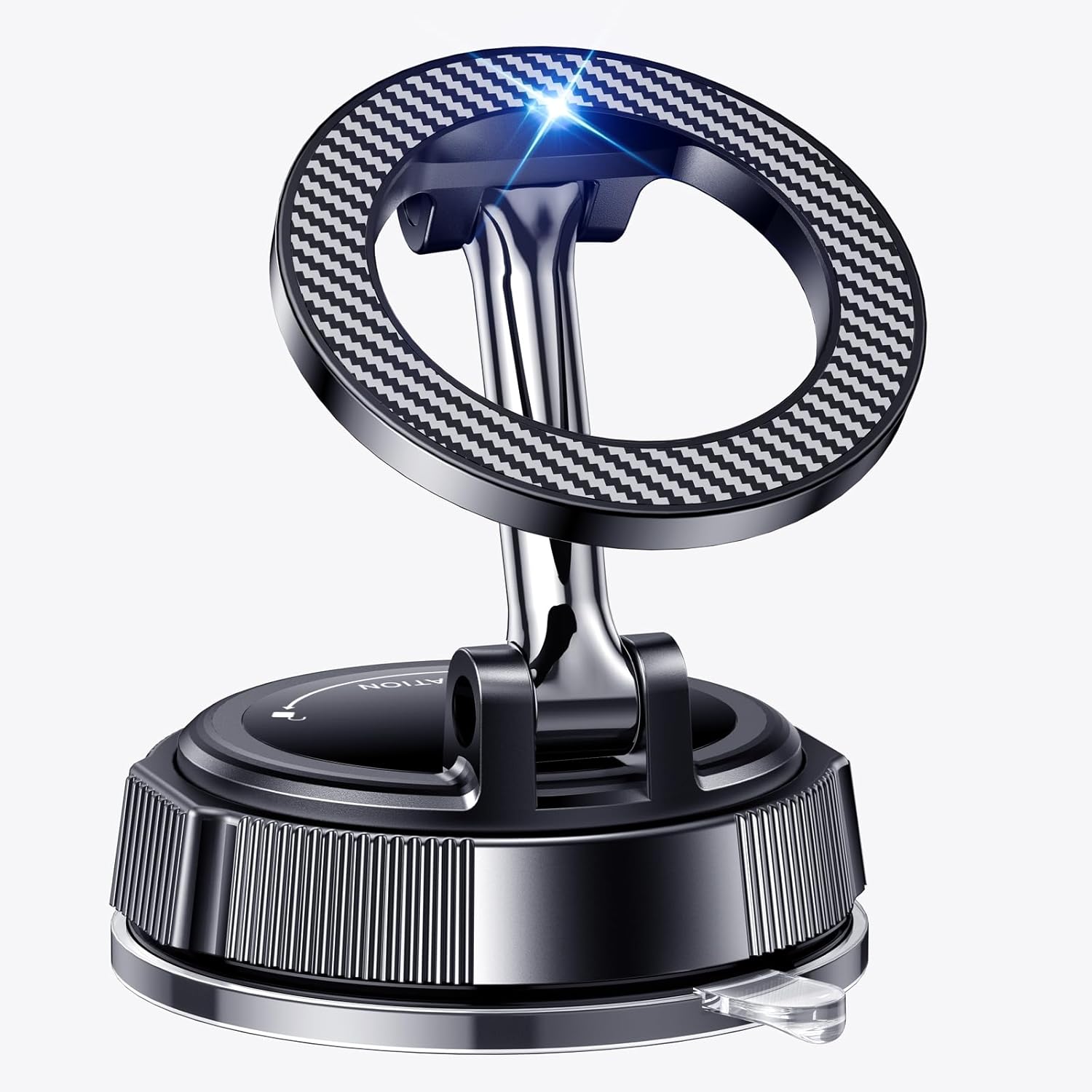 PGU for Magsafe Dashboard & Windshield Car Phone Holder 2026 89+LBS Suction & 3600gf Magnetic 360° Adjustable Phone Holders for Your Car Cell Phone Car Mount for iPhone 17-12 Series