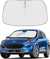 Vista 98 de Proadsy 2025 - Parasol para parabrisas actualizado con ajuste personalizado para Nissan Rogue 2014-2020, protector plegable de 4 capas