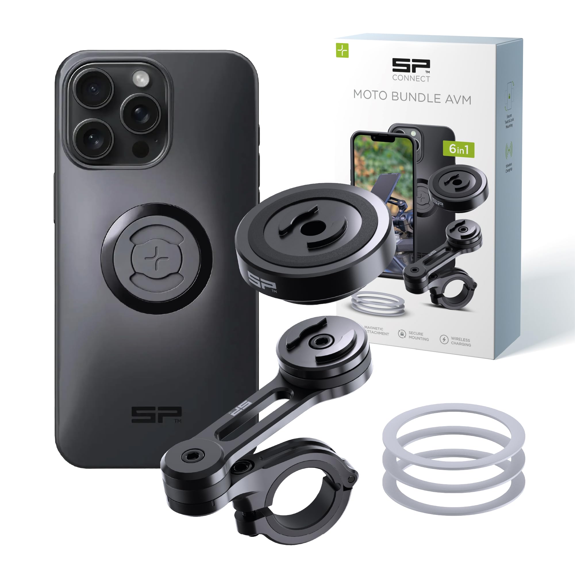 エスピーコネクト+ モトマウントプロ + アンチバイブレーションモジュール Amazon.com: SP CONNECT Moto Bundle II with Anti Vibrations Module
