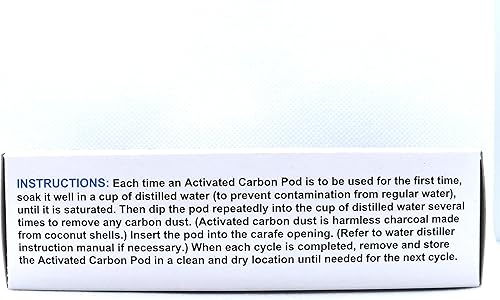 Miniatura 3 de Cápsulas de carbón activado para destilador de agua H2o Labs Model 200