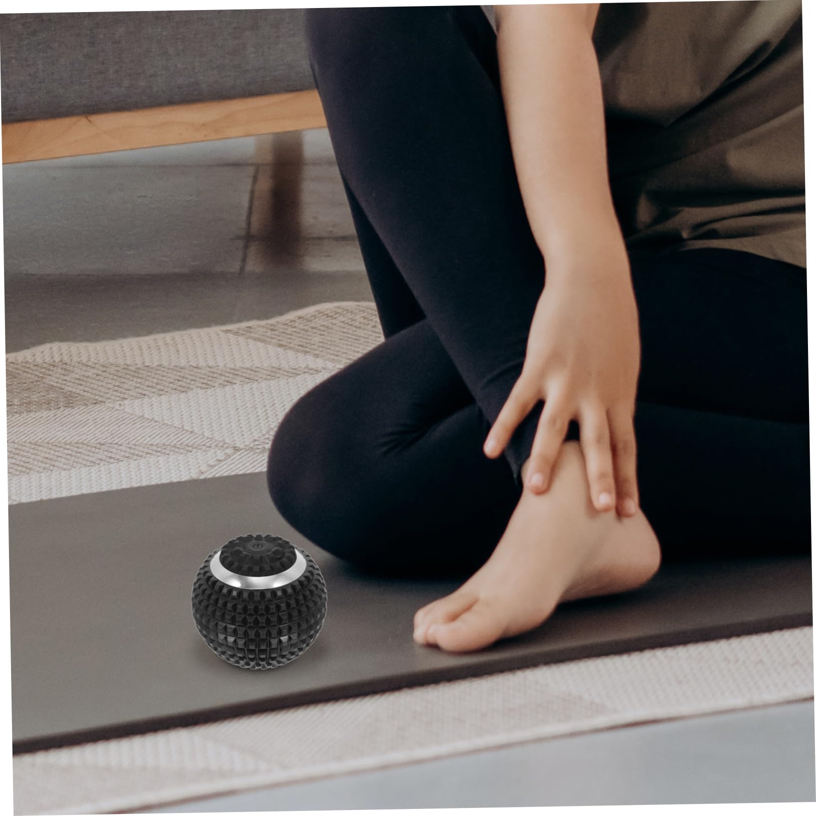 Palla per Massaggio Piedi Elettrica in Abs Funzione USB per Alleviare Plantare per Viaggi e Campeggio Rilassamento Muscolare