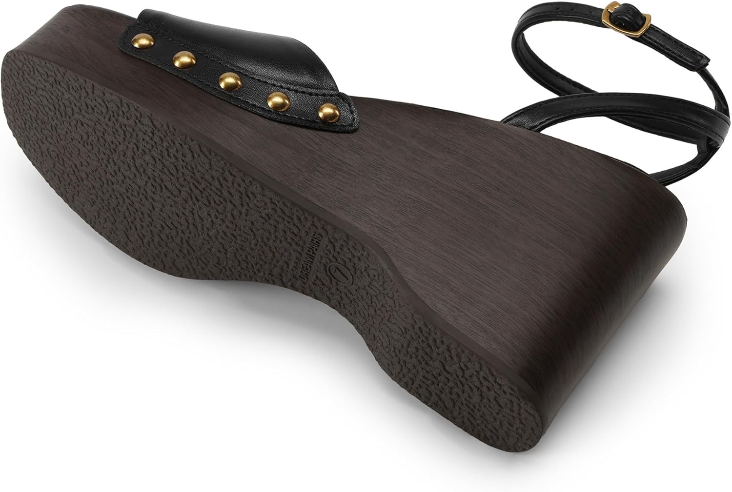 DREAM PAIRS Wedge Sandals for Women,Dressy Platform Square-Toe Ankle Buckle Studded Fashion Sandals for Summer - Image 7