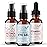Eva Naturals Facelift in a Bottle Serum Set - Vitamin C, Retinol & Eye Gel for Face & Eyelid - Firming Wrinkle Moisturizer Kit - Dark Circle, Eye Bag & Neck Care - Anti Wrinkle Skin Care for Women