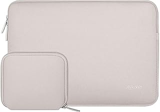 MOSISO Laptop Sleeve Compatible with MacBook Air 13 inch M2 A2681 M1 A2337 A2179 A1932 2023-2018/Pro 13 M2 M1 A2338 A2251 A2289 A2159 A1989 A1706 A1708, Neoprene Bag with Small Case, Rock Gray