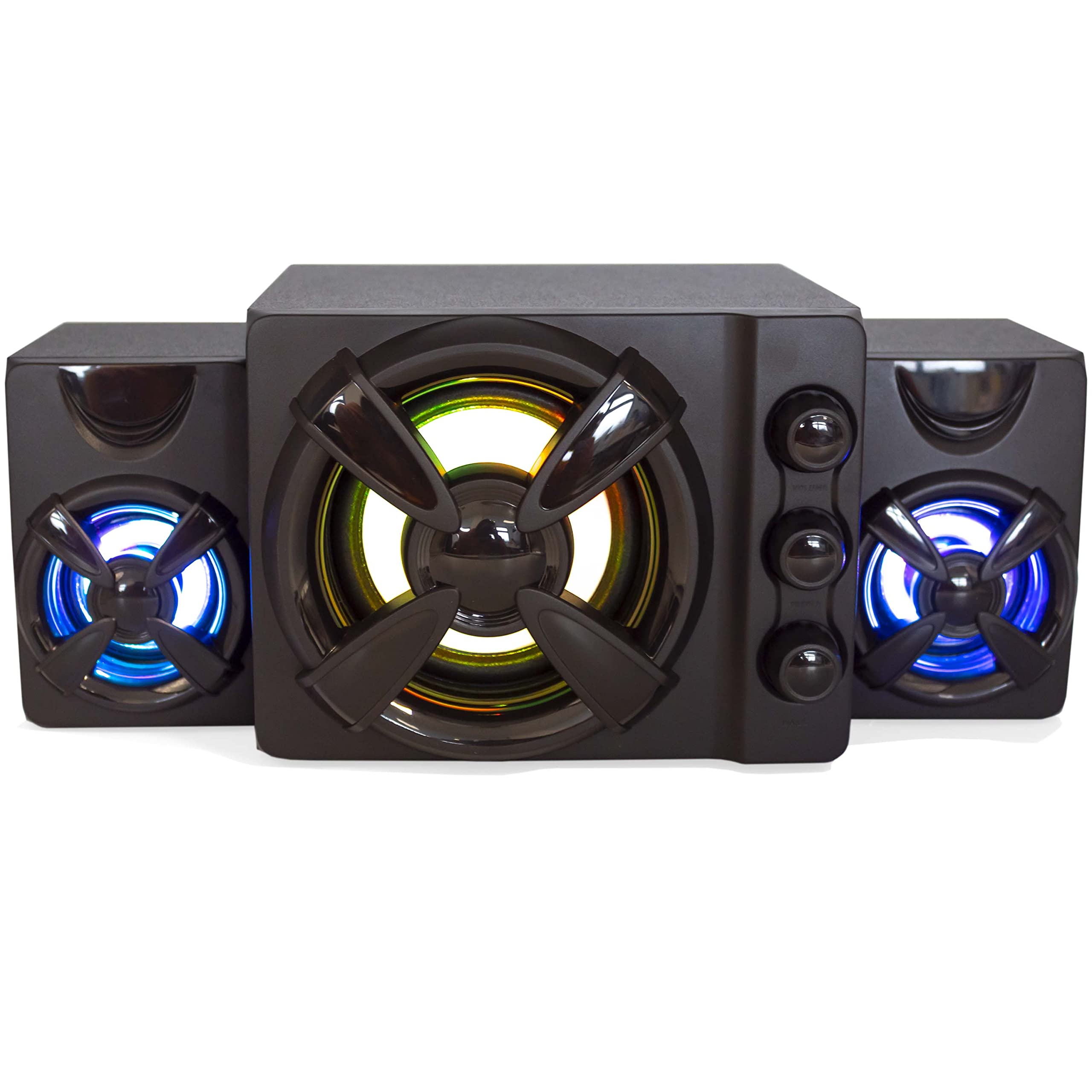 SIMPLETEK Mini Impianto Audio 11W Gaming Per PC Bluetooth | RGB Speaker Altoparlanti
