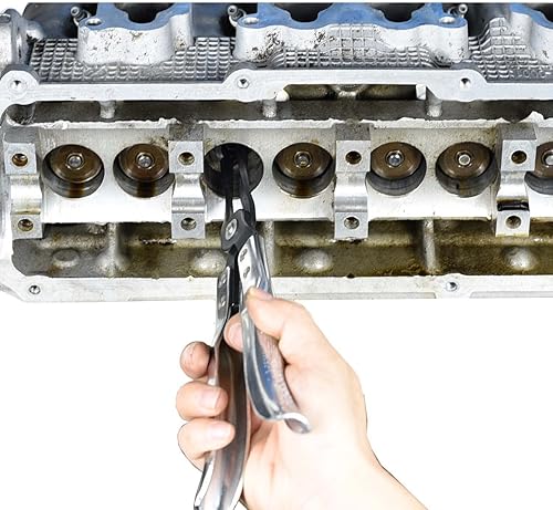 Miniatura 5 de Compresor de resorte de válvula, con 11 herramientas de compresor de resorte de válvula, herramienta de extracción de guía de válvula para