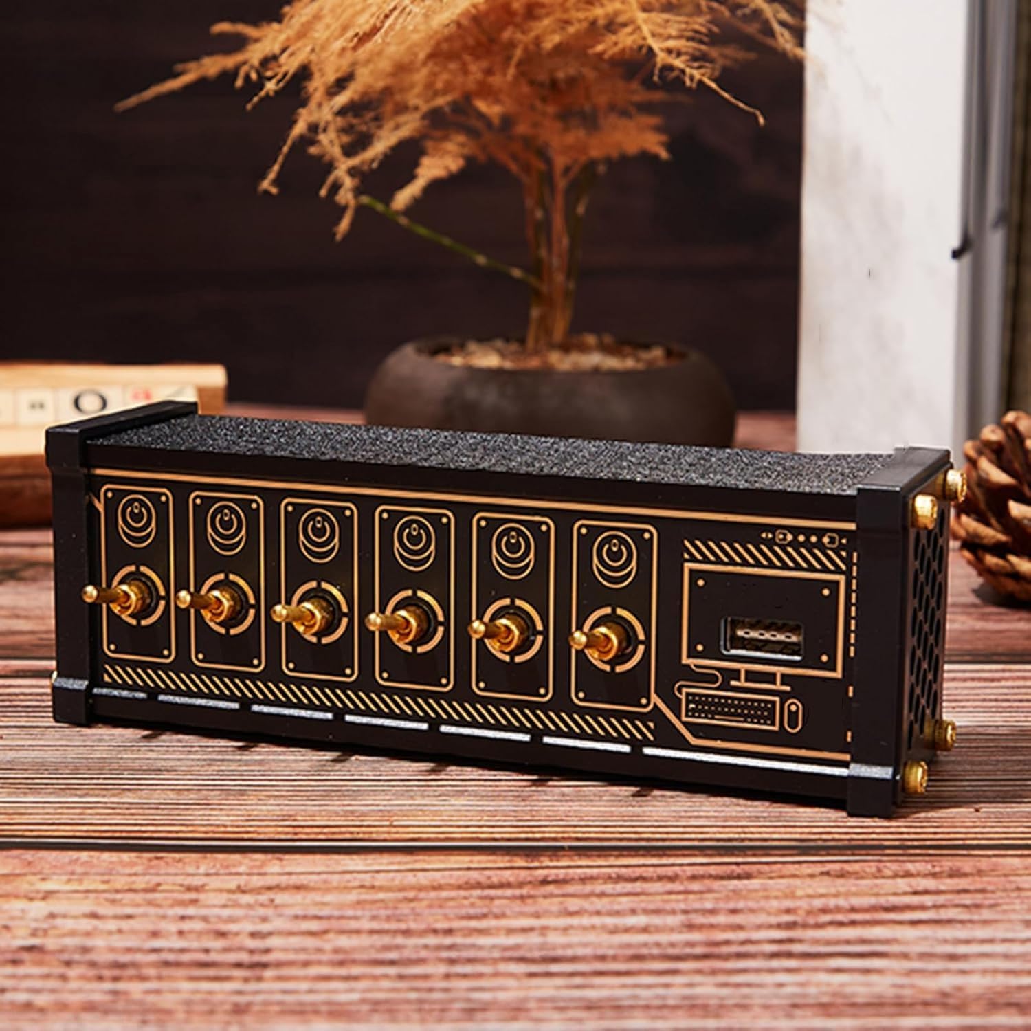 ERICAT 6 Ports USB Splitter, 6 Port USB Switcher with Six Individual Switches, 6 Port USB Docking Station, Efficient Data Transmission and Adaptive Power Output, For Phones, Tablets, And Gadgets
