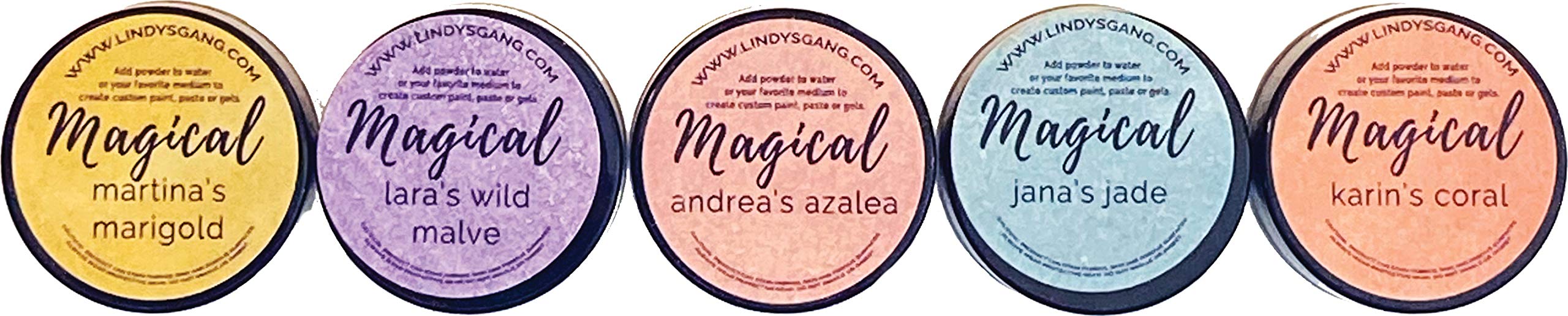 Lindy's Stamp Gang Alexandra's Artist Magical Mica Set 5Pk Alex Artis, One Size
